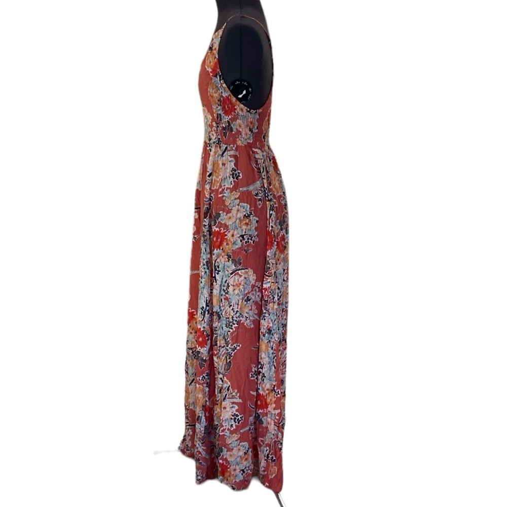 Free People Intimately Through The Vine Maxi Dress Combo Sz L Floral Crunch - Picture 8 of 16